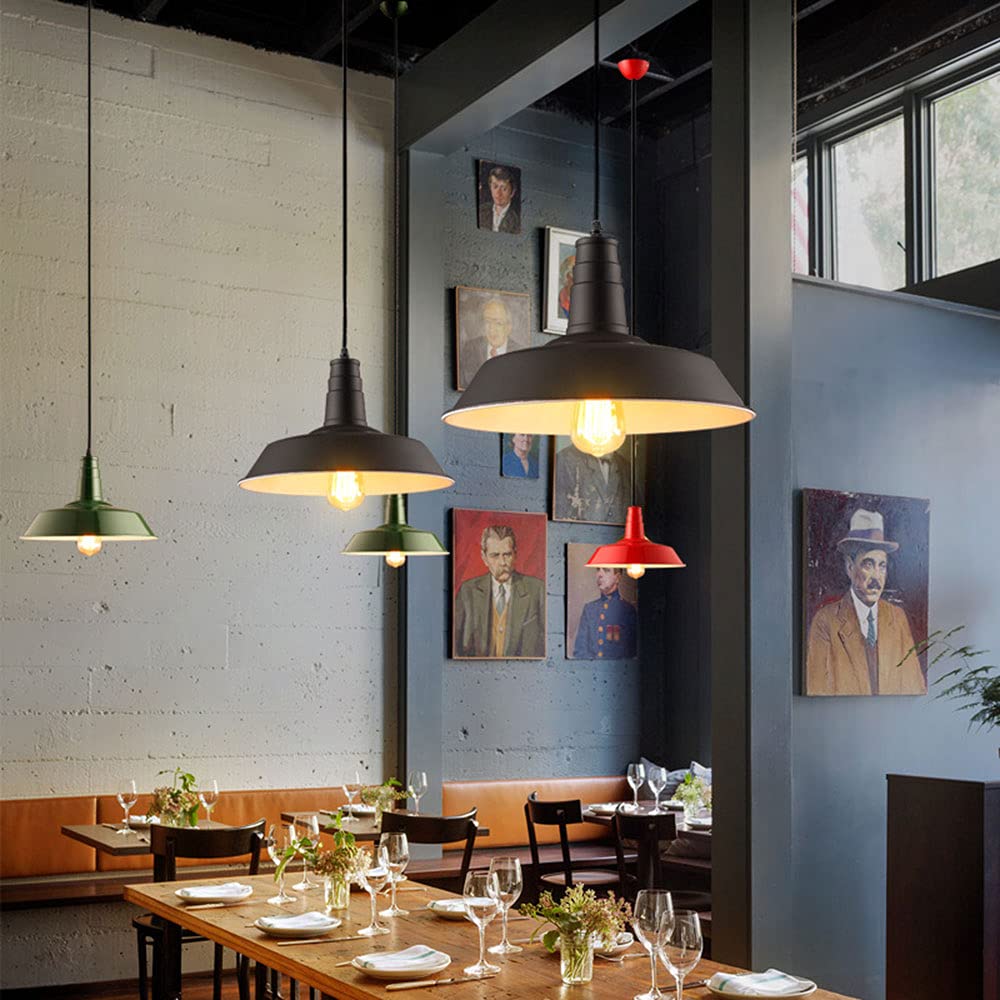 Nordyckie Lampy Wiszące W Stylu Industrialnym! Podstawa Światła LED E27 Żelazny Klosz Lampa Wisząca Oświetlenie Dekoracyjne Żyrandol Sufitowy Używany W Restauracji, Kawiarni, Barze, Klubie