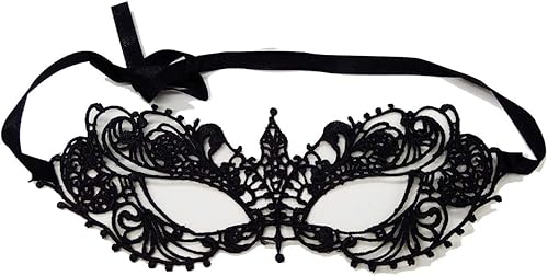 Miniatura 4 de Máscaras de máscaras para parejas, fiesta de Mardi Gras, vestido de Halloween, Navidad, Halloween, fiesta, negro, paquete de 2