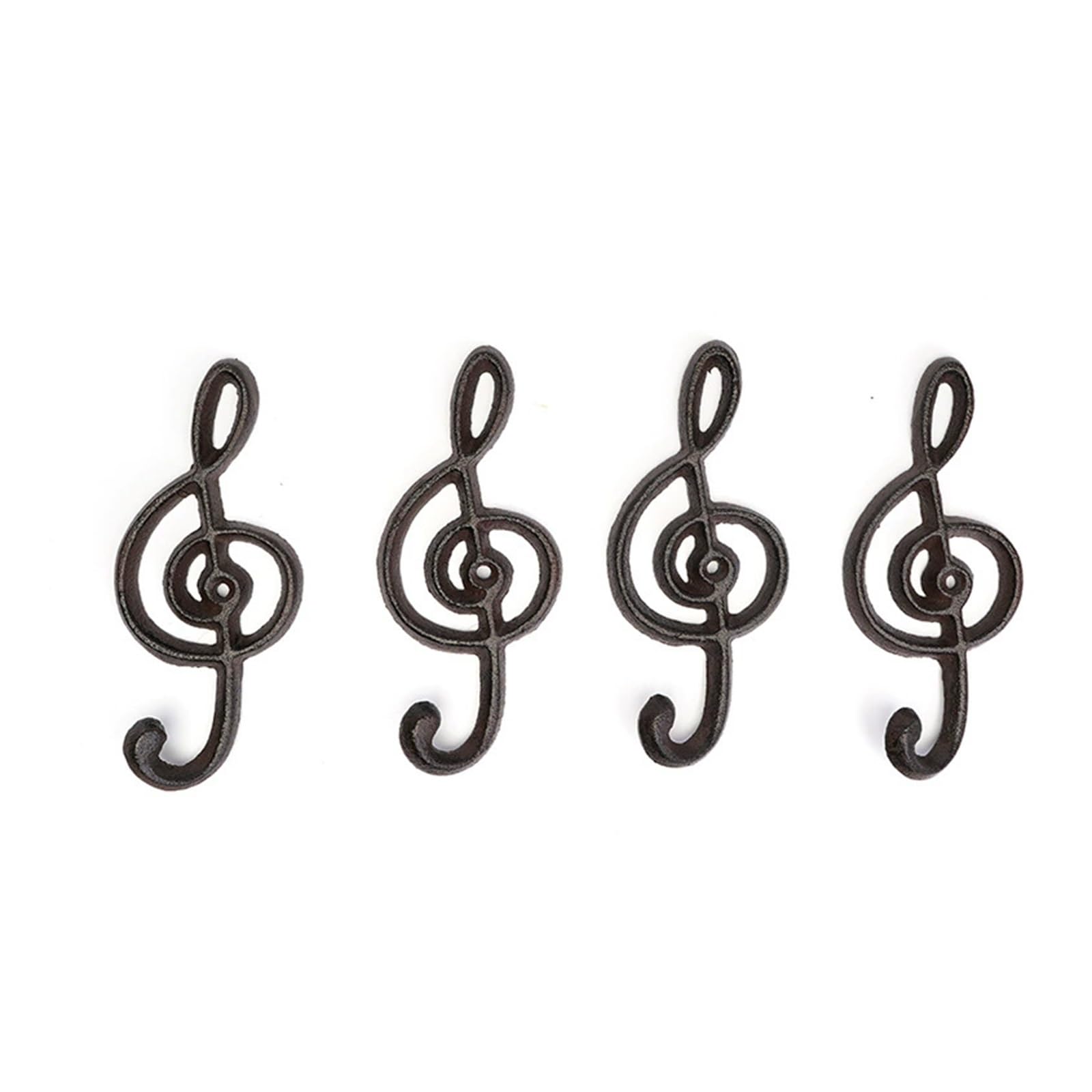 Ylfkwlhrw Noir Cast Iron Coat Hooks Vintage Cast Iron Creative Garden Single Retro Wall-Mounted Coat Hook For Coats Keys Bags