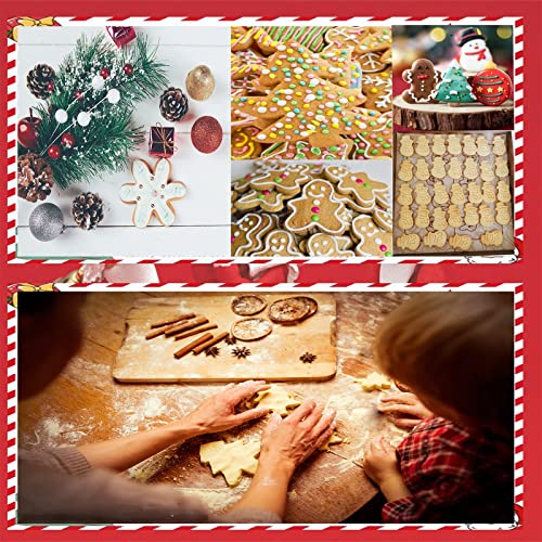 Conjunto de 4 cortadores de biscoito de Natal 3D – carimbo de fondant mini, cortador de pastelaria,