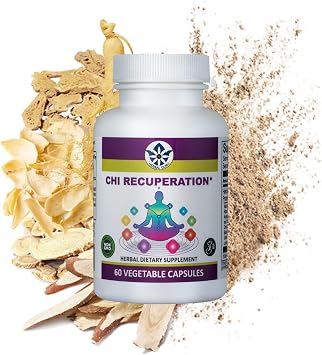Herb Guru Chi Recuperation Energy and Blood Boosting Supplement 60 Capsules - Ginseng, Gingko Biloba, Astragalus