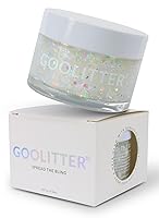 Vista 16 de Gel holográfico con purpurina blanca transparente para rostro, cuerpo y cabello [nube nevada] 2 onzas (2.0 fl oz) Grueso K-Beauty Halloween