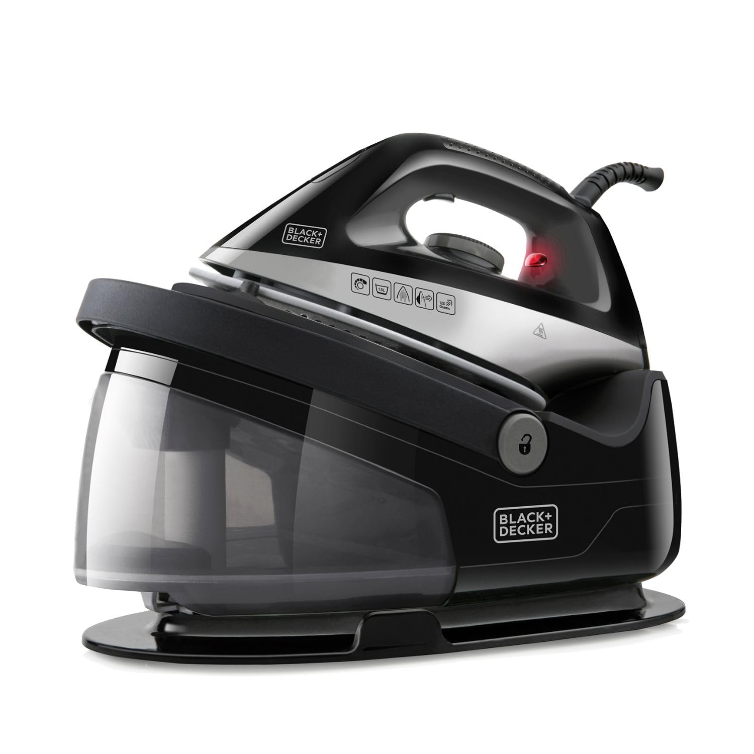 BLACK+DECKER Dampfgenerator BXSS2200E – 2200 Watt – 1,4 l Fassungsvermögen – Keramiksohle