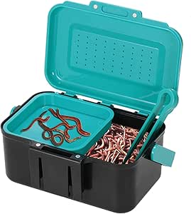 Fishing Bait Boxes: Portable Live Bait Container With Breathable Lid Worm And Bloodworm Storage For Anglers, Lightweight And Durable From Yanqin10, $4.78