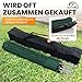 NATURIZ® Weidezaun 105cm hoch - mobiler Hundezaun & Hühnerzaun extrem stabil, Camping Zaun für Hunde ohne Strom, Begrenzungszaun, Gartenzaun, Steckzaun, Geflügelnetz (15m)