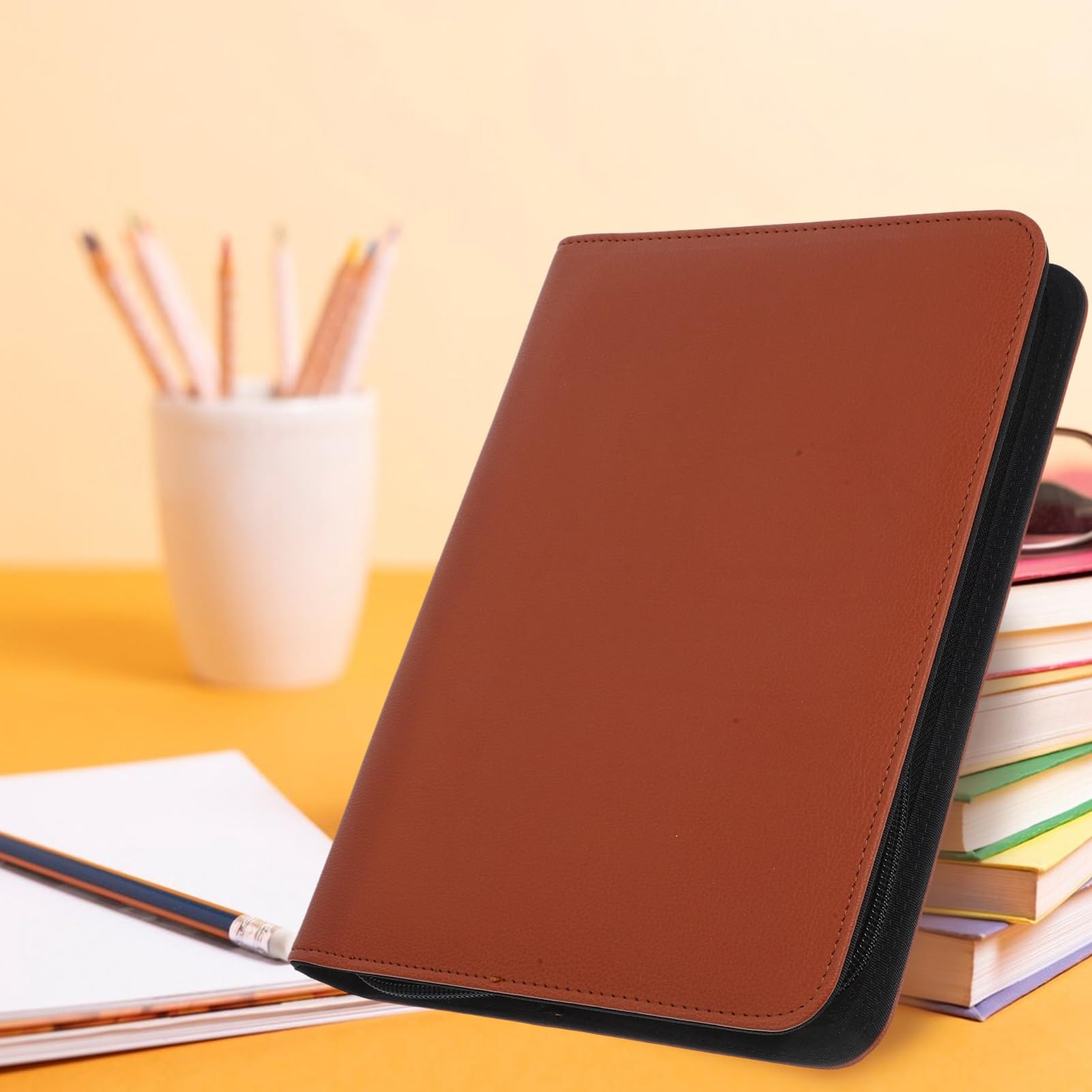 Gadpiparty Maletín Cremallera De Organizador De Carpeta De Negocios Para Certificados Carpeta Para Chequeras Portafolios
