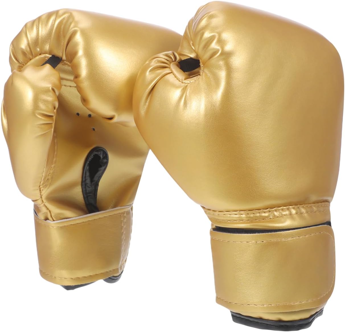 Yardwe Kids Boxing Gloves, Youth Boys and Girls Training Sparring Glove for Kickboxing, Punching Bag, MMA, Thai, Pu Leather, Sponge Liner (Golden)