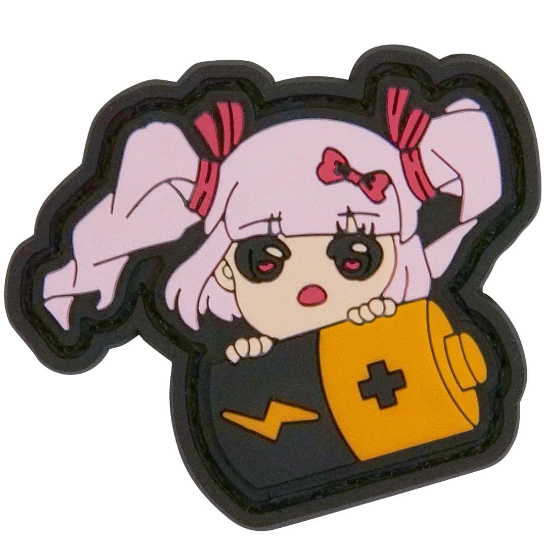 Batteries Utility Patch Tactical Anime Waifu Mini PVC