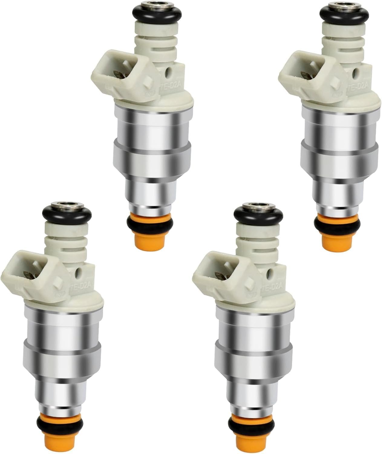 4 PCS Fuel Injectors Compatible with Ford Ranger 2.3L 2.5L L4 (1985-2001), Mazda B2500 2.5L (1998-2001), Mercury Topaz 2.3L - Replace # F87E-D2A F87E-D2B F87E-B2A F87E-B2B F87E-9F593-D2B