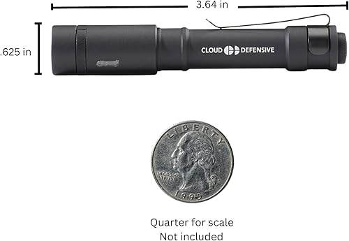 Miniatura 2 de Cloud Defensive Chicro Admin Light 350 lúmenes USB recargable linterna de bolsillo EDC negro