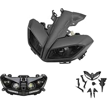 For Yamaha MT 09 MT-09 FZ09 2017-2020 MT09 Headlight Motorcycle Front Head Cowl Upper Nose Fairing Holder Cover Set WaterproofHeadlight