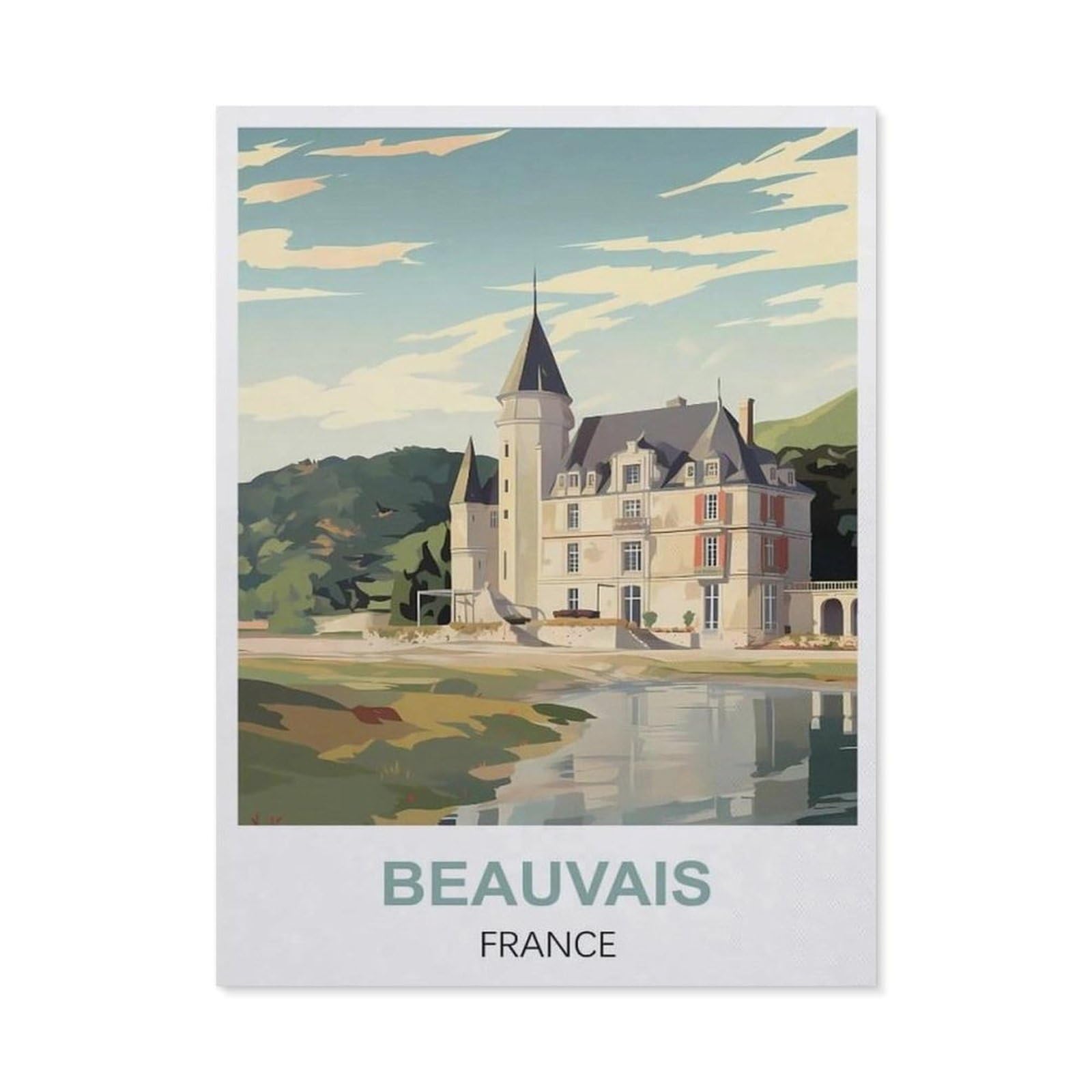 Metal Sign Tin Sign，Beauvais France(30x40cm）