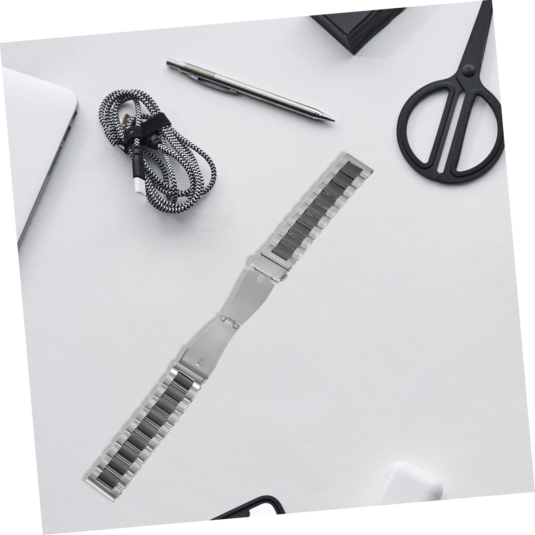Gatuida 4 Pièces Bracelet De Remplacement Reloj Inteligente Para Hombre Bracelet De Montre En Acier Inoxydable Pour Homme Bande En Acier Inoxydable Pour Femmes Miss Bracelet Intelligent