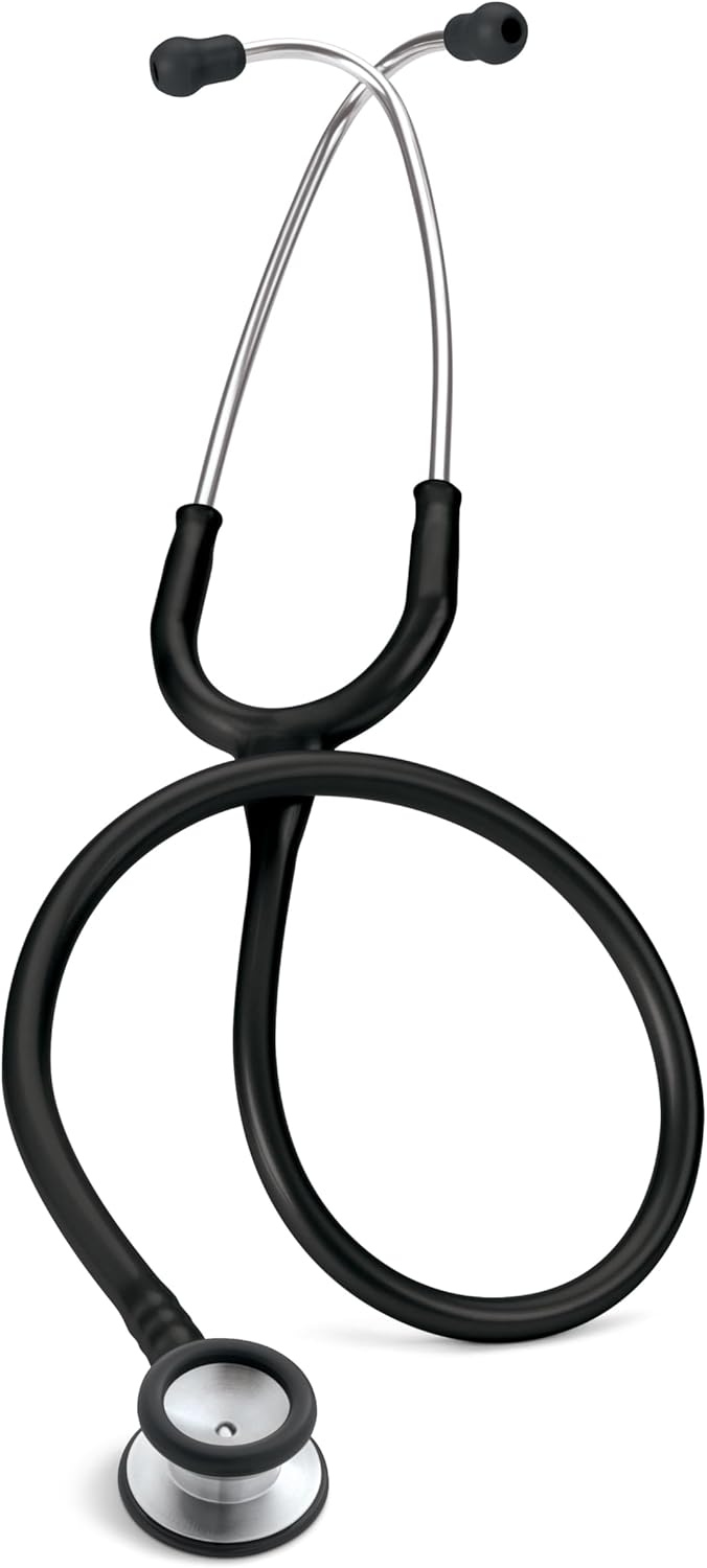 3M Littmann Stethoscope, Classic II Pediatric, Black Tube, Stainless Steel Chestpiece, 28 inch, 2113