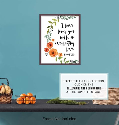 Miniatura 6 de Love Bible Verse - Religious Christian Scripture Wall Art - Home Decor, Decoration for Bedroom, Living Room, Church - Romantic Gift for Women, Men,