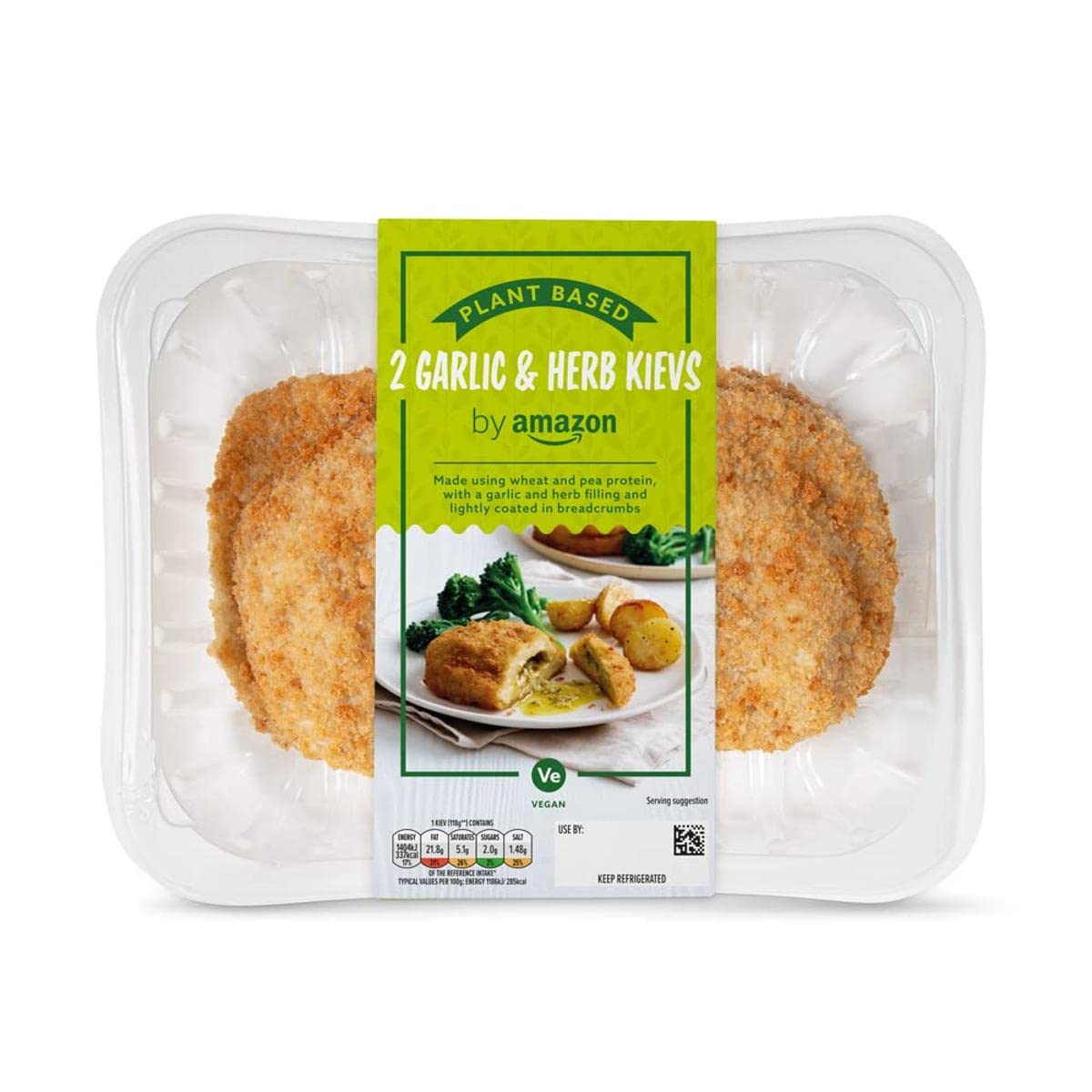 by Amazon 2 Plant Based Garlic & Herb Kievs, 280g