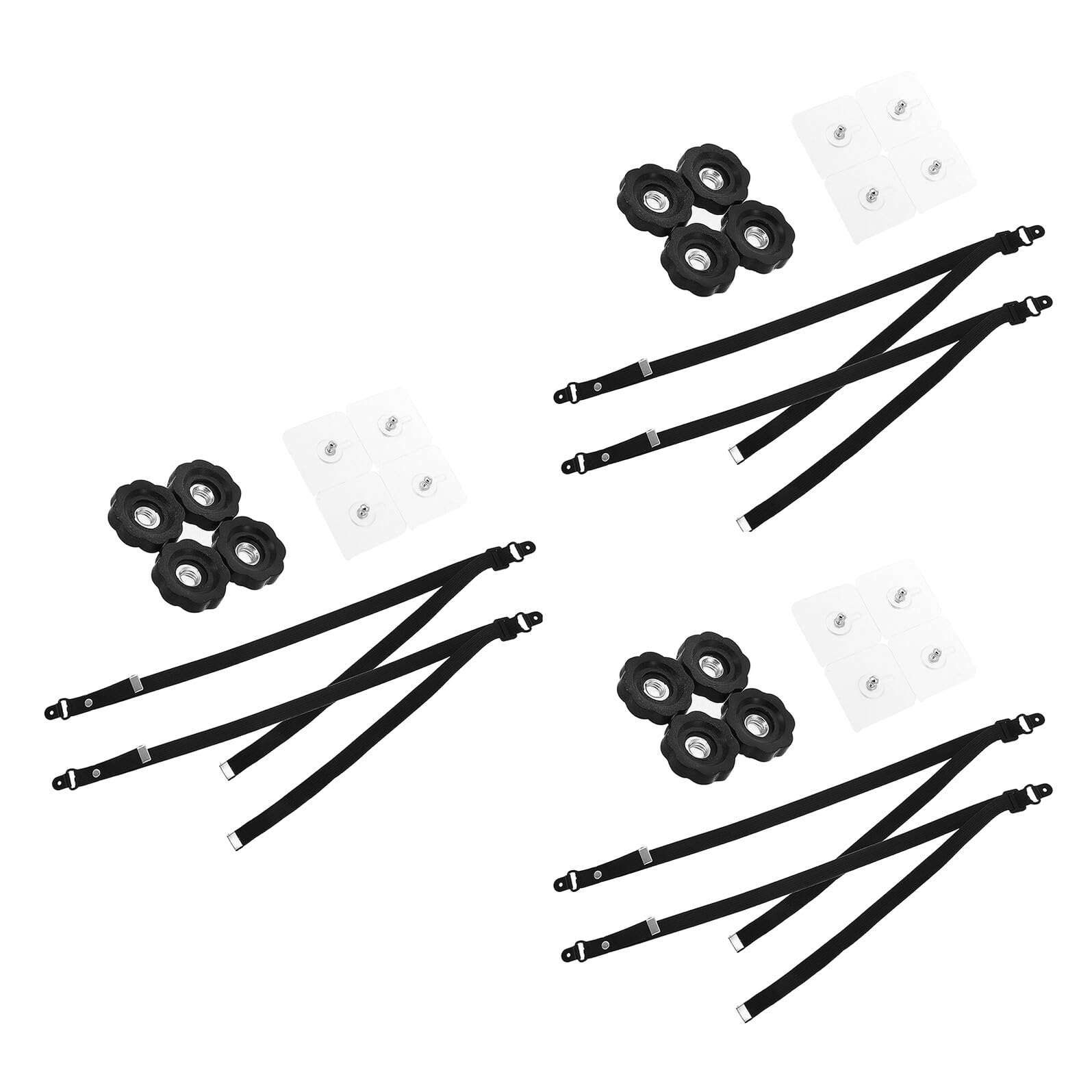 6 Piezas Correas de Seguridad para Muebles Ajustables Cintas Antivuelco para Tv y Gabinetes Anclajes para Protección Infantil Previenen Caídas de Televisores y Cómodas