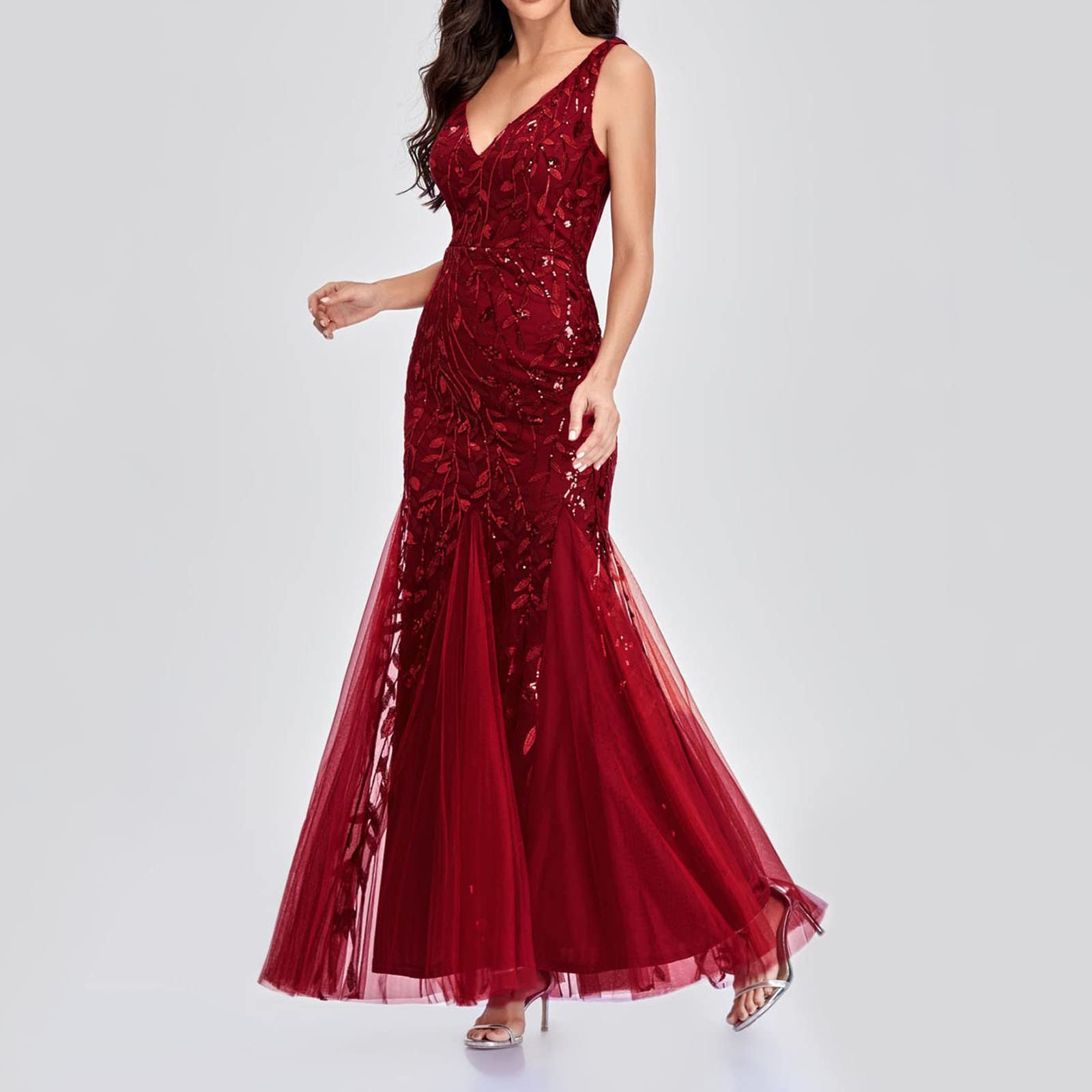 Abiti Donna Estivi Eleganti Ballo Abiti Lunghi Festa alla Moda Vestito da Sera Eleganti Cocktail Party Cerimonia Abito da Donna Sposa da Sera Vintage Vestito da Damigella