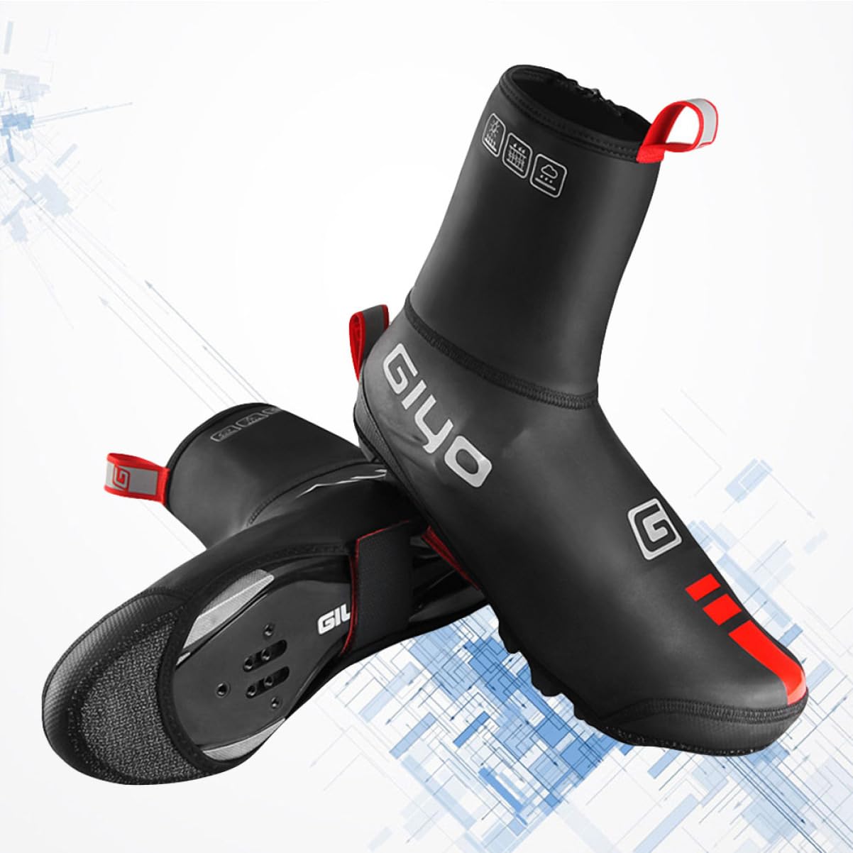 3 szt. Ochraniacze na buty MTB Outdoor Ochraniacze na buty Kolarstwo Termiczne ocieplacze Ochraniacze na buty MTB Excersise Bike Ochraniacze na buty rowerowe Ochraniacze na buty zewnętrzne do jazdy na