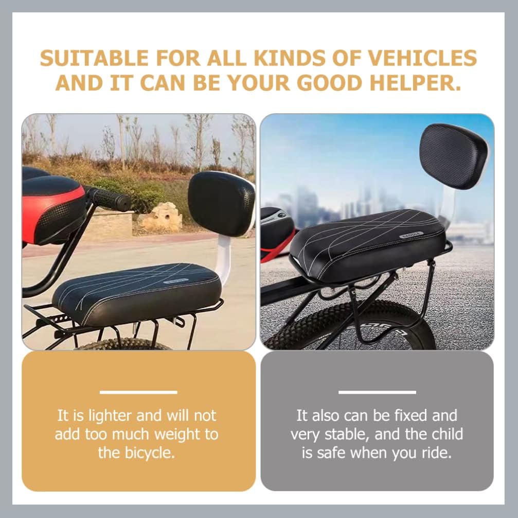 BESPORTBLE Portable Kids Bike Rear Saddle Comfortable Back Support Detachable Easy to Install Universal Bike Attachment Safe for Kids