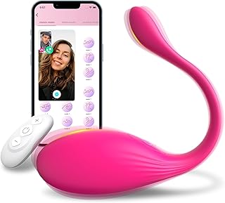 Vibromasseurs Feminin Puissant Sex Toys, Oeuf Vibrant Femme à Distance 10 modes de Vibration, Vibro Telecommande avec App Sextoyse Femme Clitoridienne Gode Vibro-masseur pour Couple (Rosa)