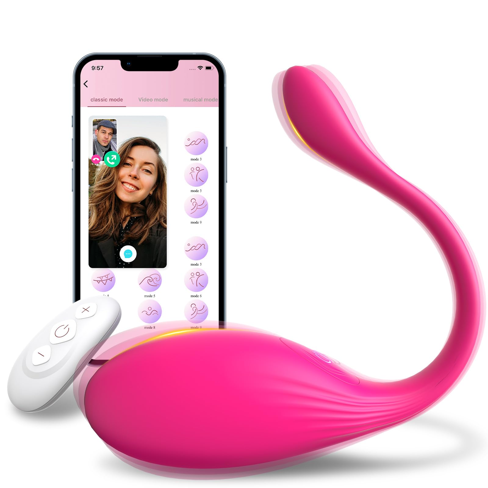 Vibromasseurs Feminin Puissant Sex Toys, Oeuf Vibrant Femme  Distance 10  modes de Vibration, Vibro Telecommande avec App Sextoyse Femme  Clitoridienne Gode Vibro-masseur pour Couple (Rosa) : Amazon.fr: Hygine et  Sant