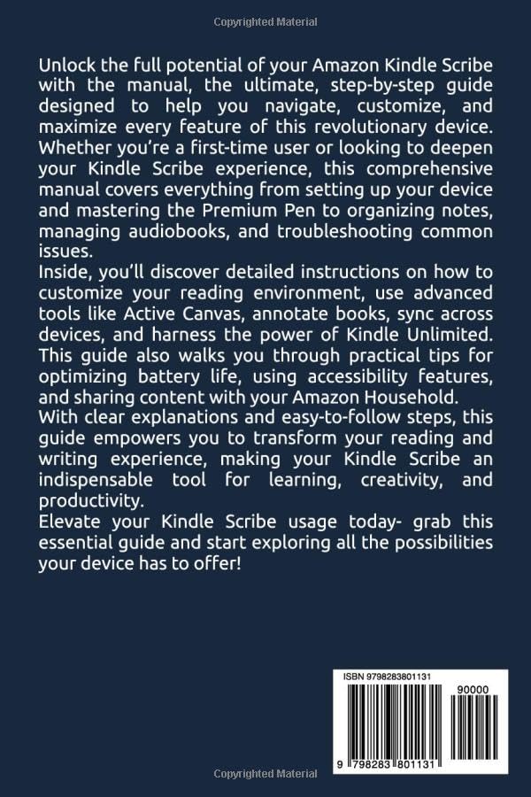 Mastering the new Amazon Kindle Scribe: A Complete Guide to Unlock the Full Potential of Your Kindle Scribe image 3