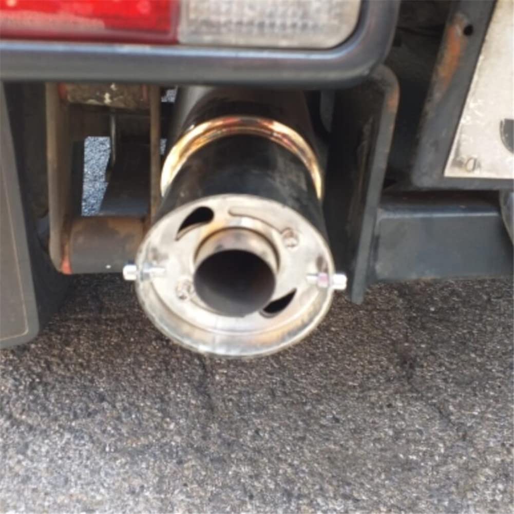 Marmitta Universale Asudaro In Acciaio Inox – Silenziatore Di Scarico 3.5/4/4.5 Pollici – Decorazione Auto Regolabile - 2