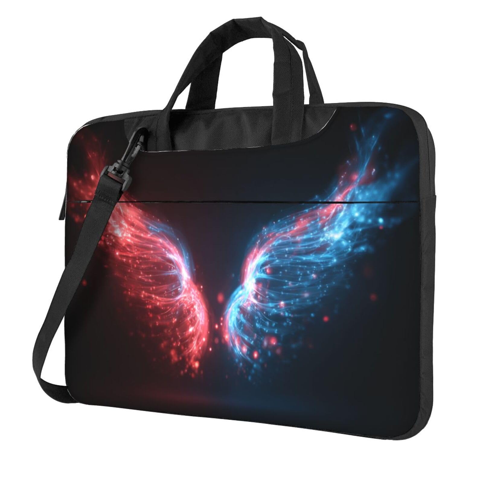 Funda de portátil 15.6 Abstract Energy Wings de diseño acolchado con alas 8