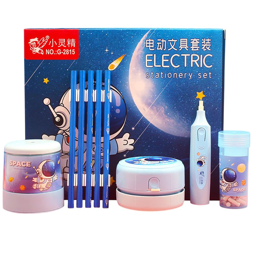 10pcs/7pcs Electric Pencil Sharpener Electronic Stationery Set Erasers Mechanical Kit Student Set Box Gifts I3812285922 - View #8