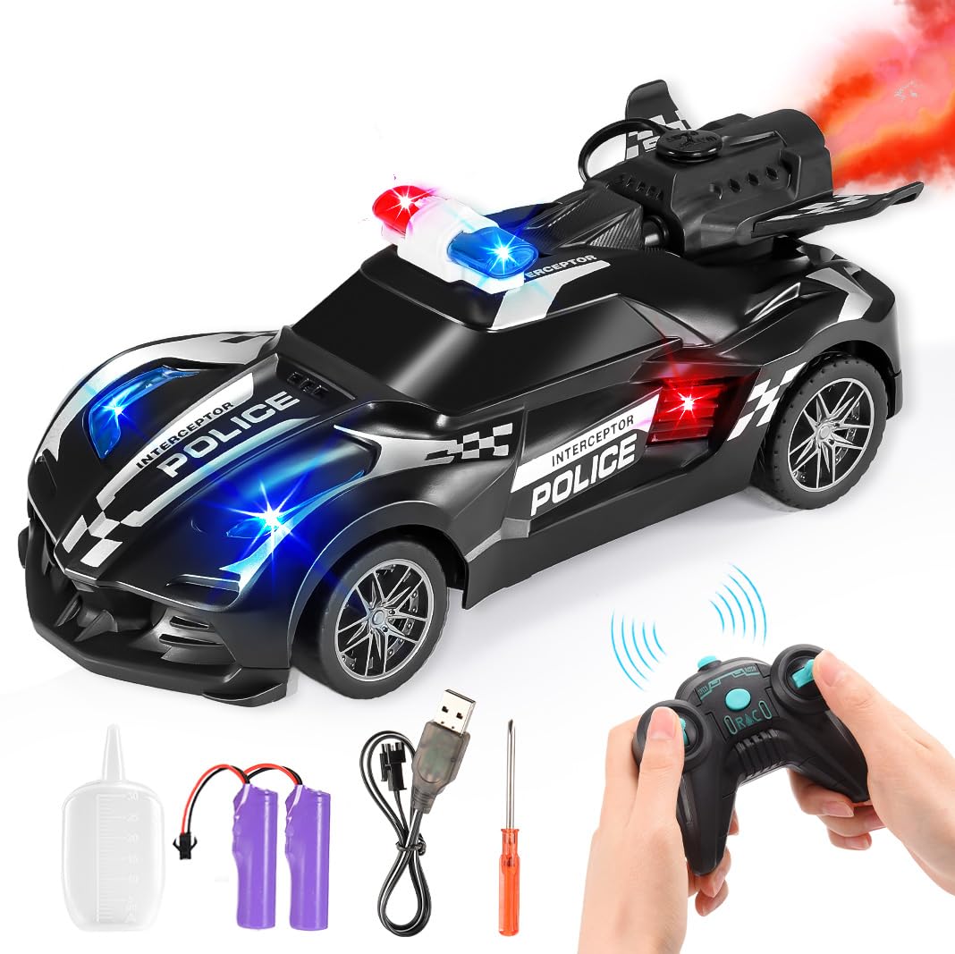 Voiture RC 4WD 2.4GHz 360° Rotative Avec LED – Télécommandée Tout-Terrain, Cadeau Enfant Idéal Anniversaire