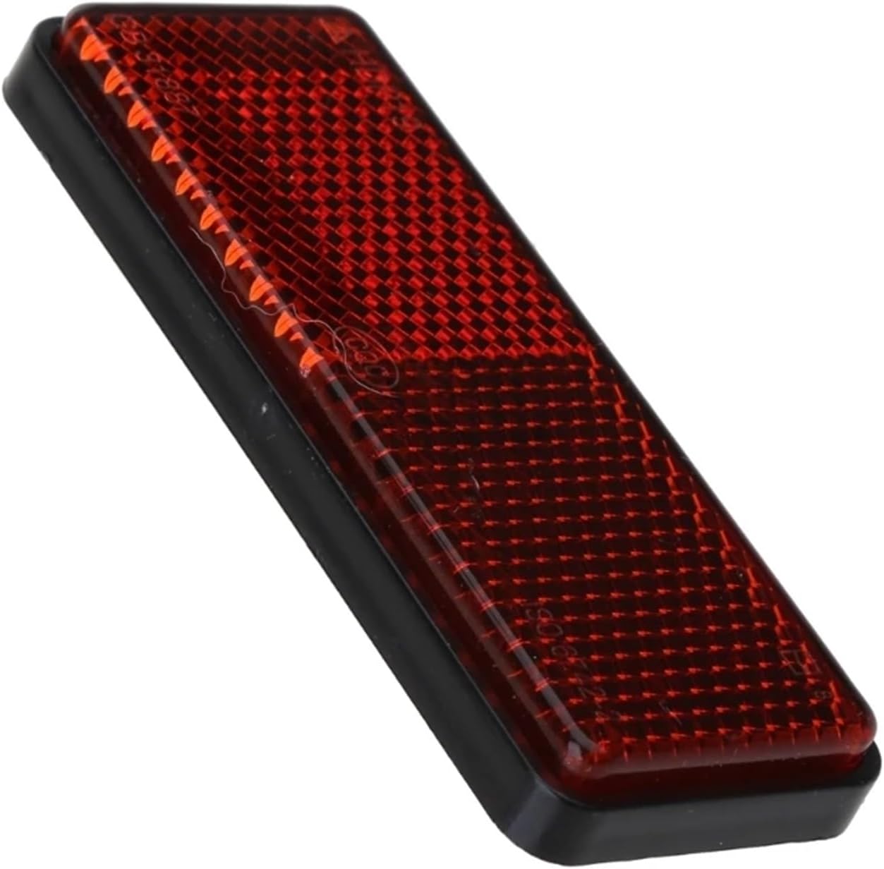 Handlebar Reflector 50 Red Rectangular Reflectors Suitable for Motorcycles, Dirt Bikes, and Scooters