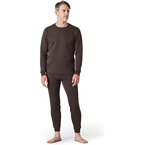 LAPASA Men's Ultra Heavyweight Thermal Underwear Set Extreme Cold Weather Base Layer Top Bottom Fleece Lined Long Johns M63