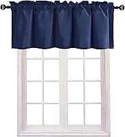 Vista 75 de JIUZHEN Cortinas de cenefa para ventana de cocina, cenefas para ventana de sala de estar/sótano, cortinas de ventana de baño, aislamiento térmico