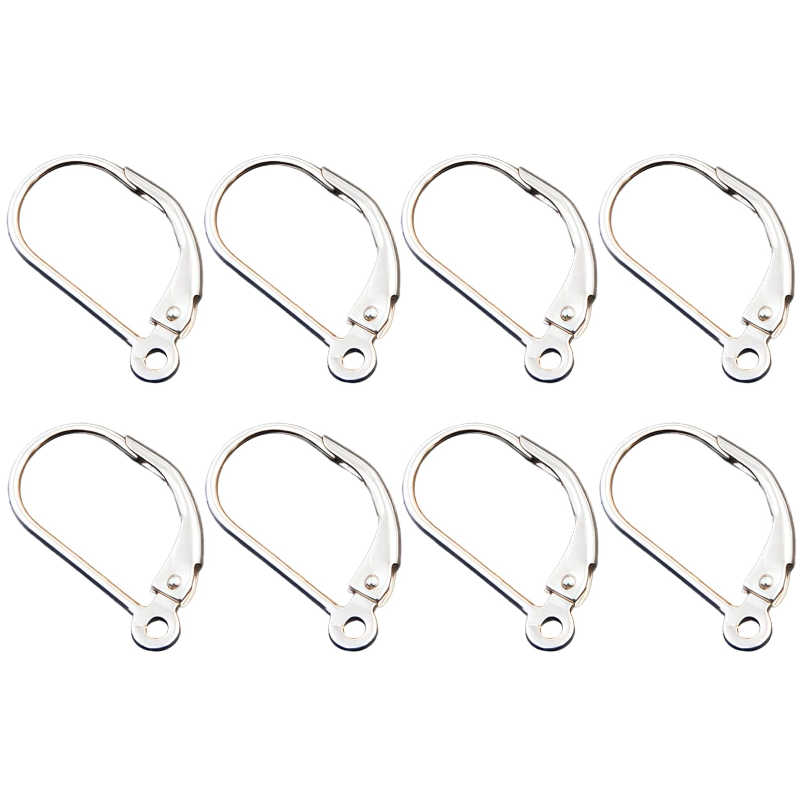 Pendientes de plata 925 para hacer joyas y componentes de aretes hechos a mano con bucle