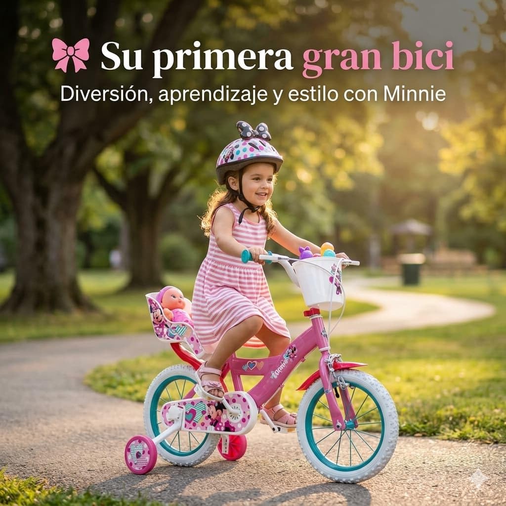 TOIMSA Bicicleta 14" Minnie Huffy 4/6 Años