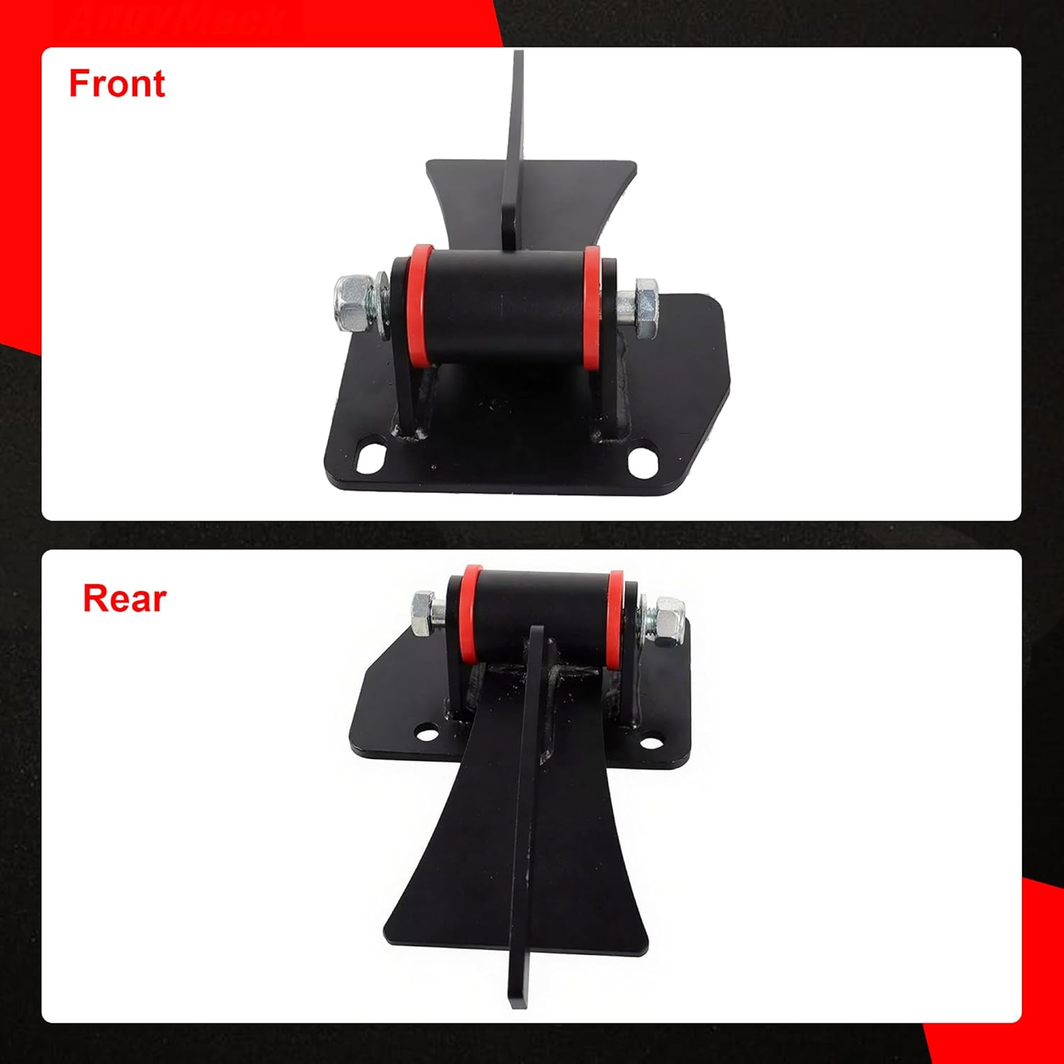 Weld In Motor Mount Set Engine & Frame Brackets Compatible with Chevy LS1 LS6 LS-1 LS-6 LSX Great Universal LS Motor Engine Swap Kit