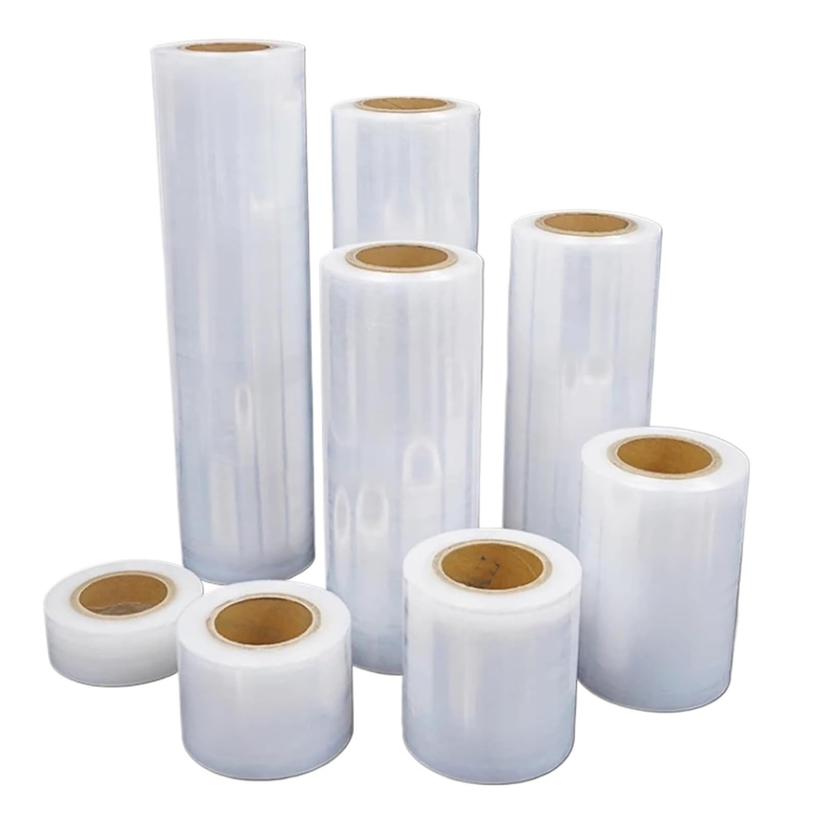 Película de bobinado Inrial blanca PE 450 m/rollo | Película blanca de bobinado de cable de jardín, 5-25cm, 450m/rollo PE Inrial(Width 25cm)