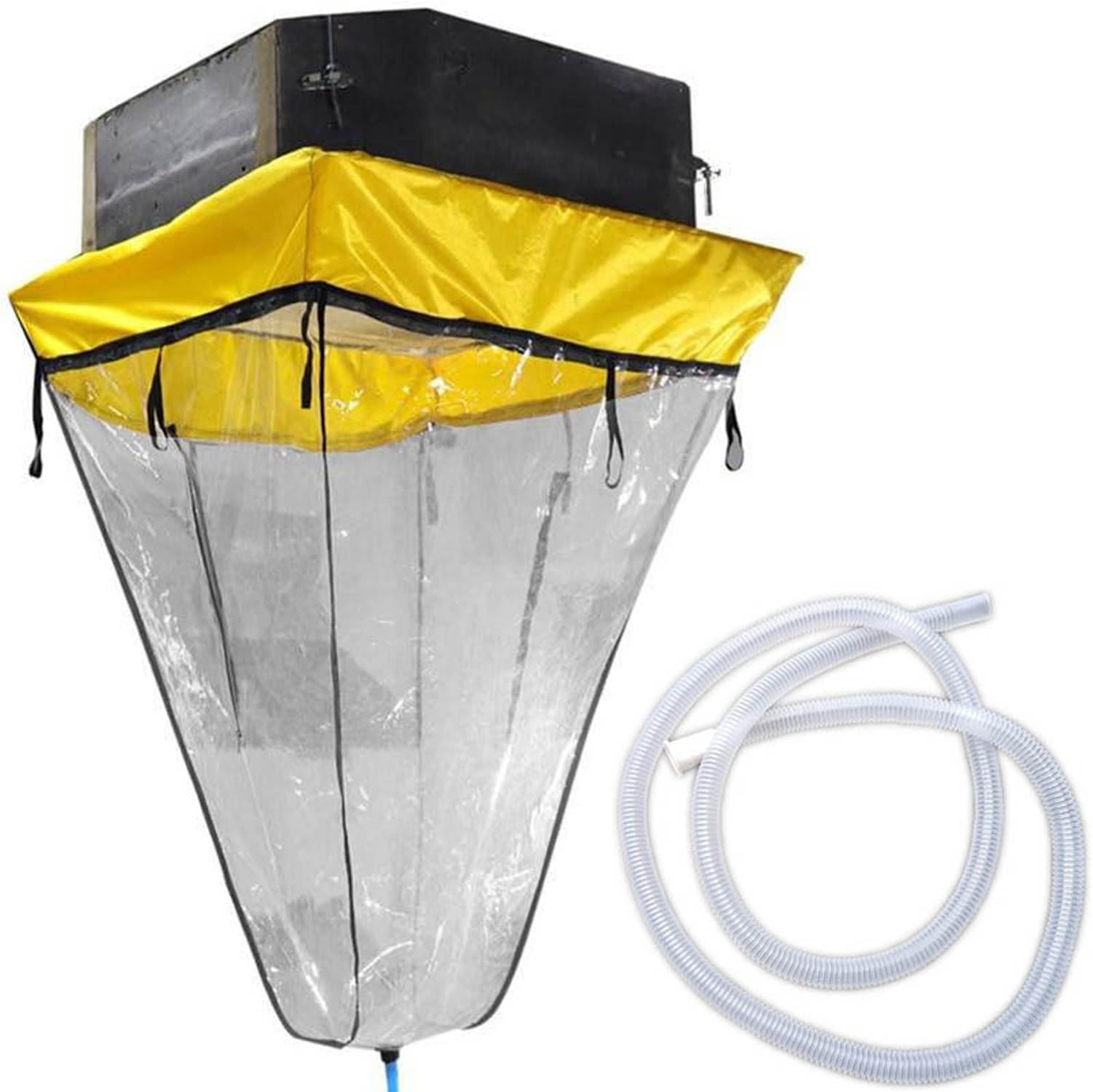 OAUKA Ceiling Air Conditioner Washing Cover, Air Conditioner Cleaning Cover Kit,Split Air Conditioning Cleaning Cover,for Central Air Condition Ceiling Wall Mounted Air Conditioning,3.6m pipe