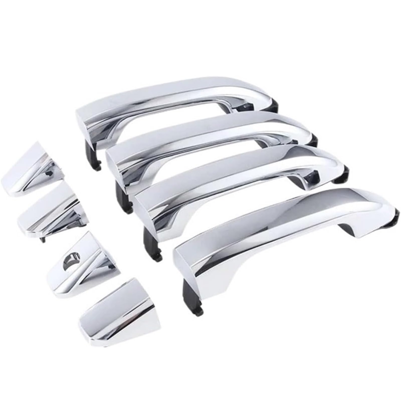Glymzoi Silver Car Exterior Door Handles Car Exterior Door Handle For Gmc For Sierra 1500 2500 3500 For Yukon 2014-2018 Outside Handles(Silver)