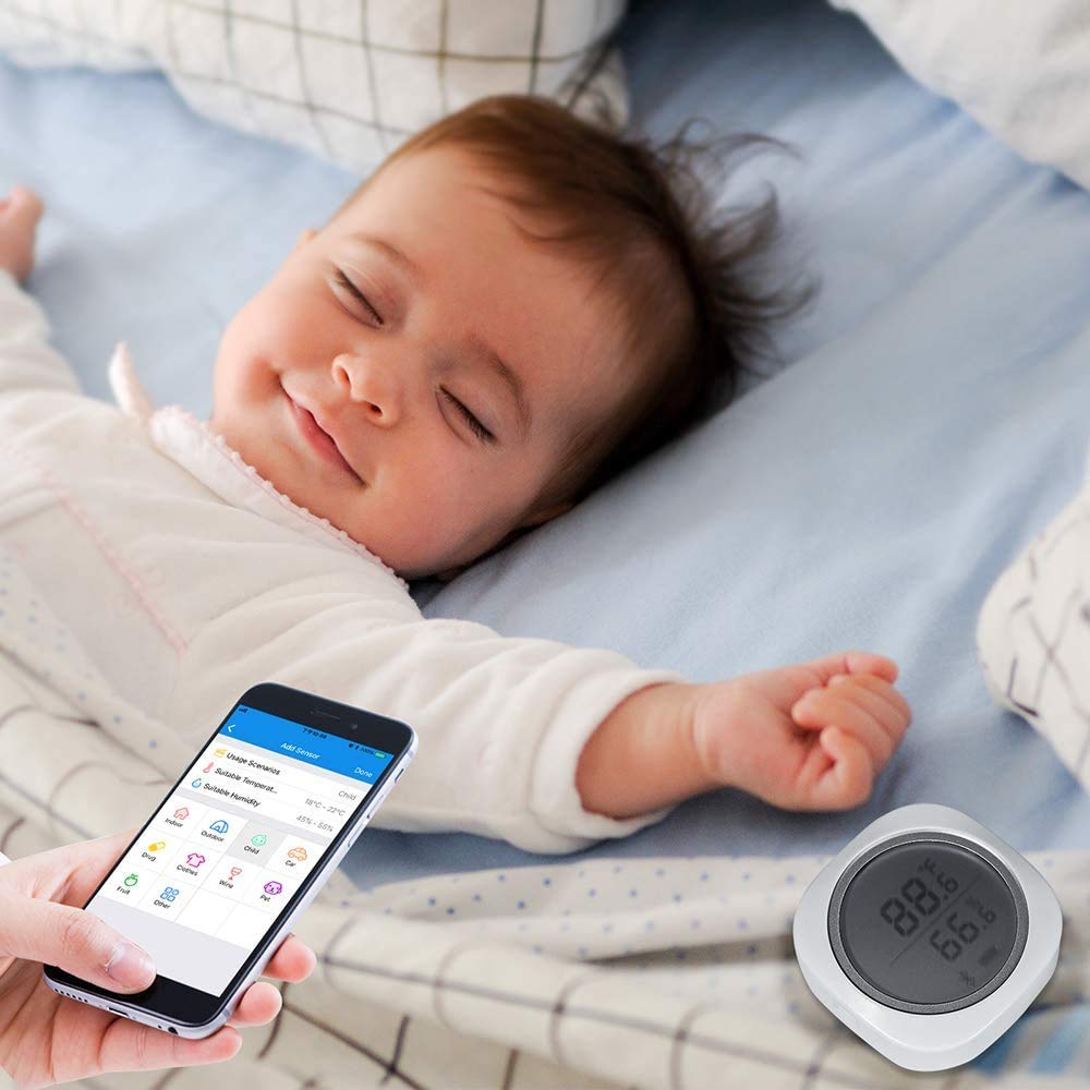 Inkbird IBS-TH1 Plus Thermomètre Hygromètre Numérique Bluetooth avec Sonde pour Terrarium Cave