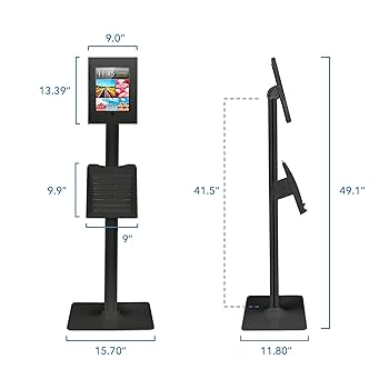 iPad - 【こうぼう】 Amazon.com: Mount-It! Anti-Theft Floor Stand Compatible with