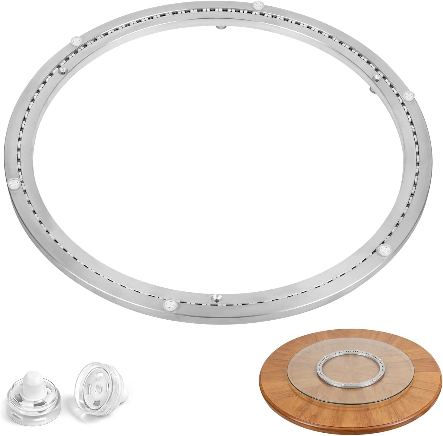 Cuscinetto Lazy Susan in Alluminio 20" - Rotazione 360° - Portata 400 kg