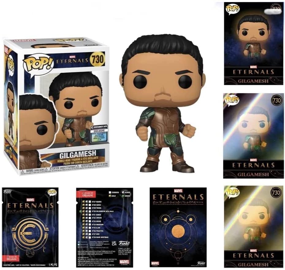 Miniatura 2 de Funko Pop! Marvel Eternals #730 Gilgamesh Figura de vinilo con tarjeta coleccionable exclusiva de Entertainment Earth