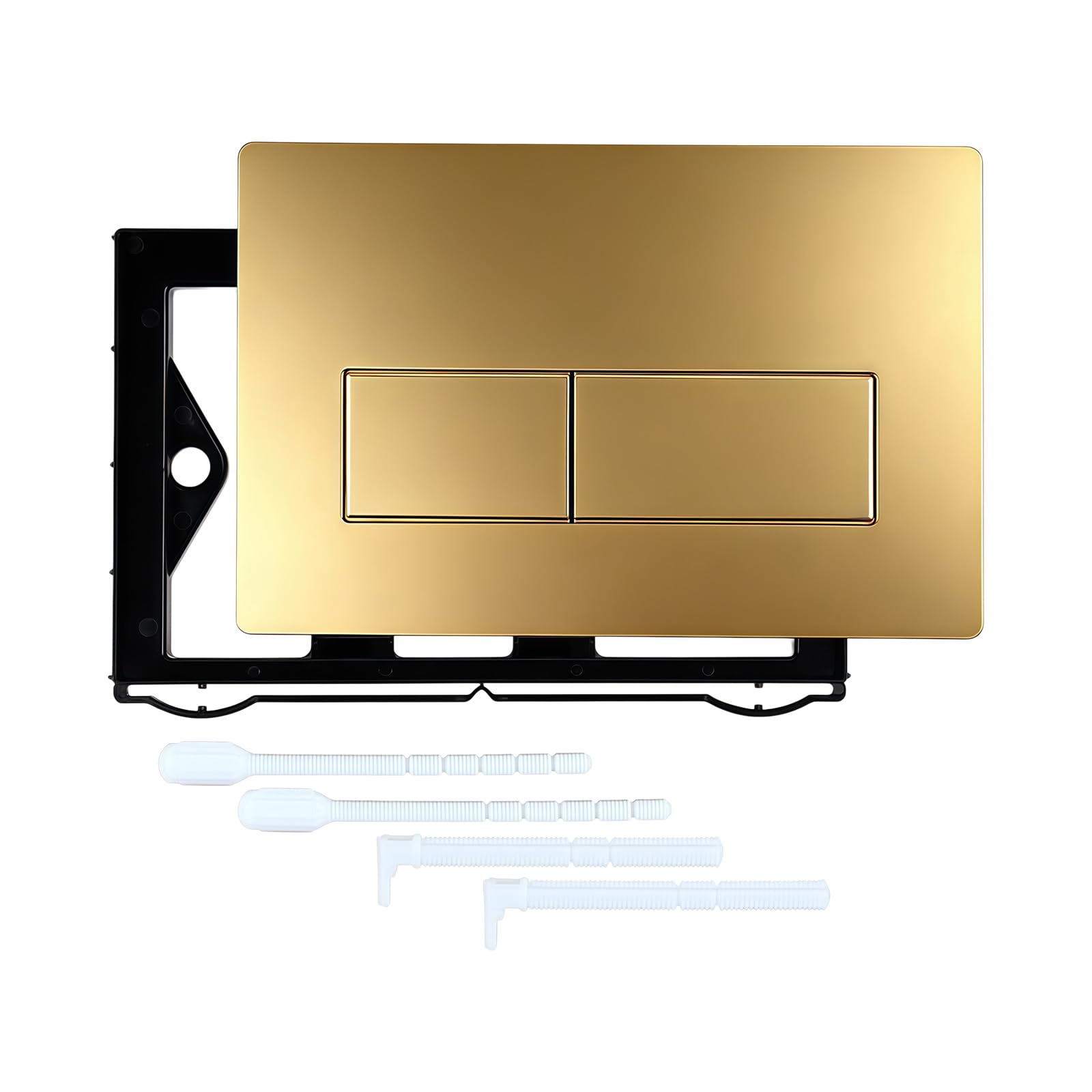 Zbiianxer Gold Strong Bathroom Flush Panel Flush Button Smooth Toilet Accessories Suitable For Systems Abs Wash Button Permanent Abs Wash