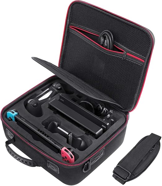 Amazon Bengoo ケース スイッチ ケース 収納 スイッチボックス カバー 超大容量 防水 防塵 頑丈 持ち運びやすい 便利 ブラック 周辺機器 アクセサリ