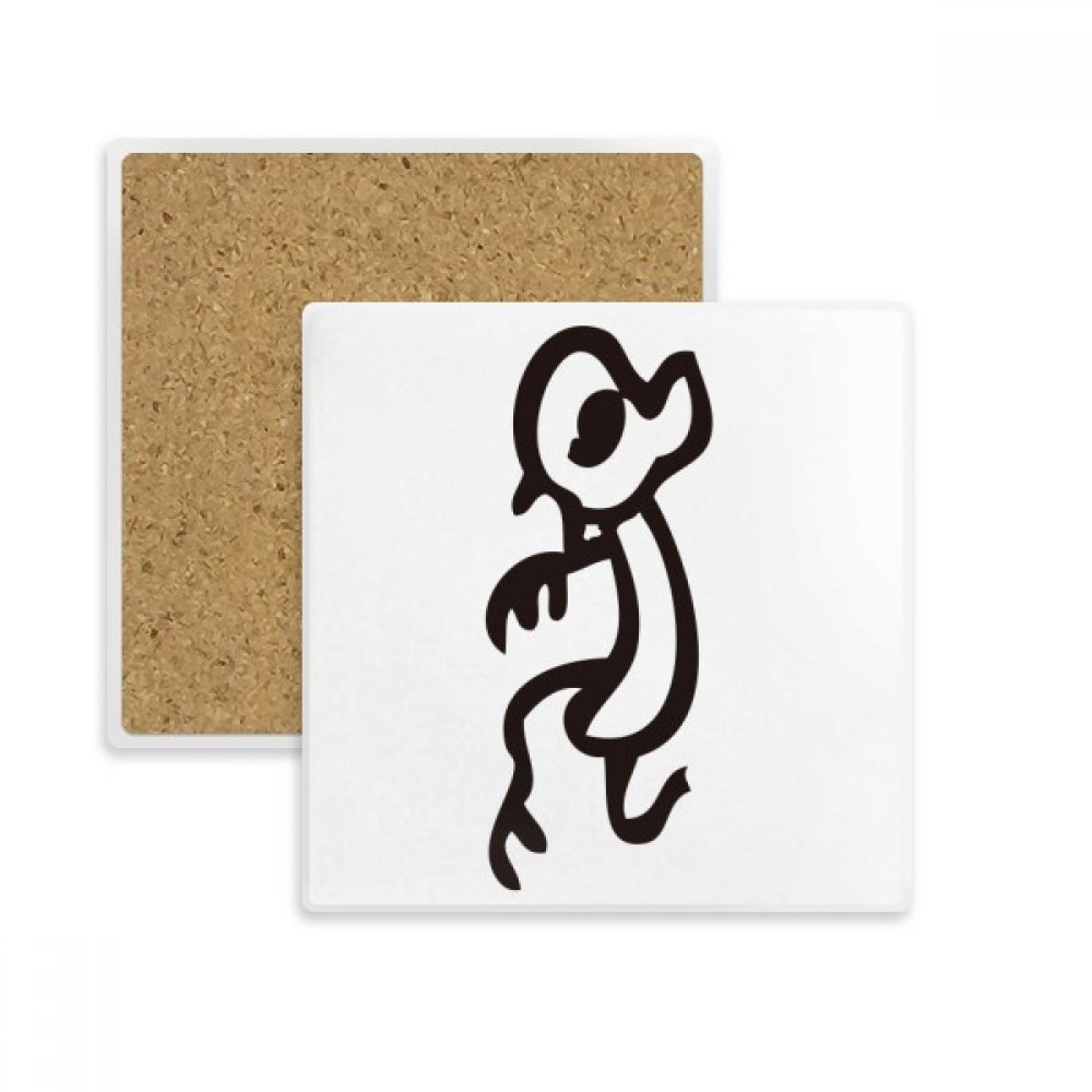 Singe signe zodiacal chinois sous-verre pierre absorbante carré dessous de tasse multicolor DIY