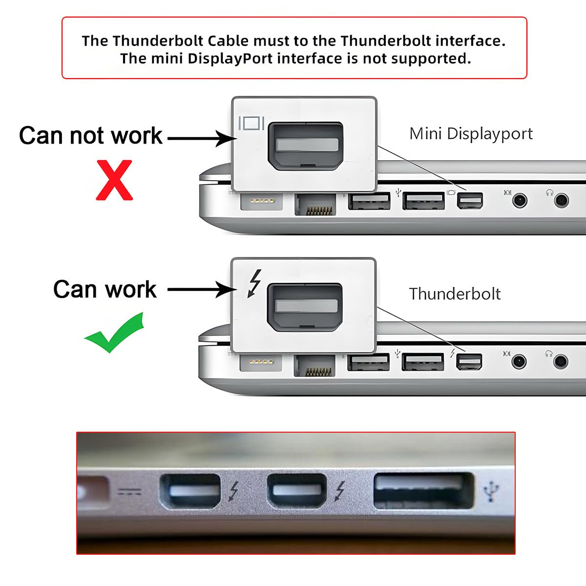 Cavo Thunderbolt 2 da 20 Gbps, da porta Thunderbolt 2 maschio a maschio, per video e dati 4K, compatibile con Mac, dischi e display del 2013, 2014 e 2015, lunghezza 200cm