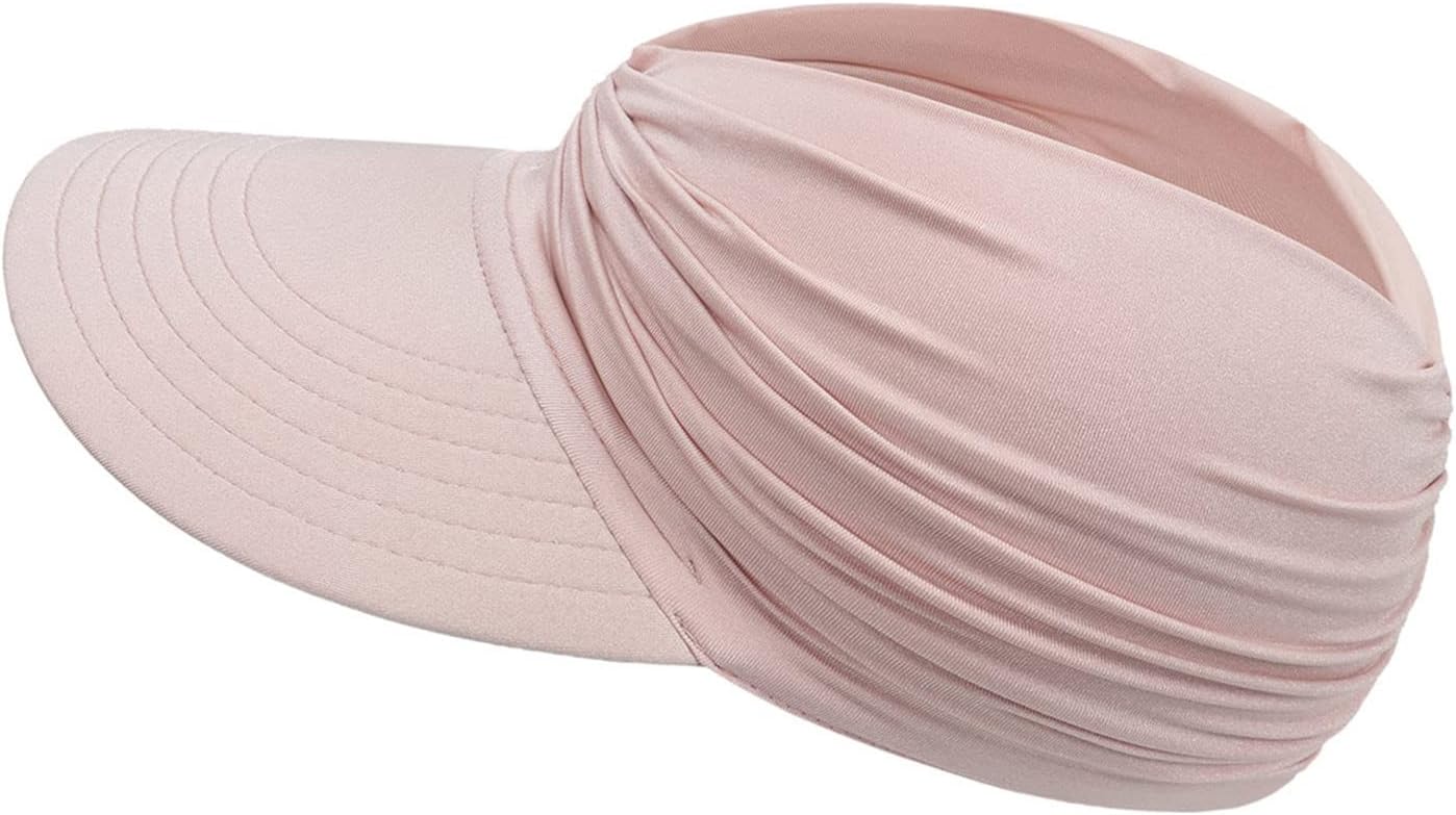 Womens Sun Visor Boonie Hats Women's New Empty Top Hat Sun Women's Outdoor Sports Beach Visor Wide Brim Bucket