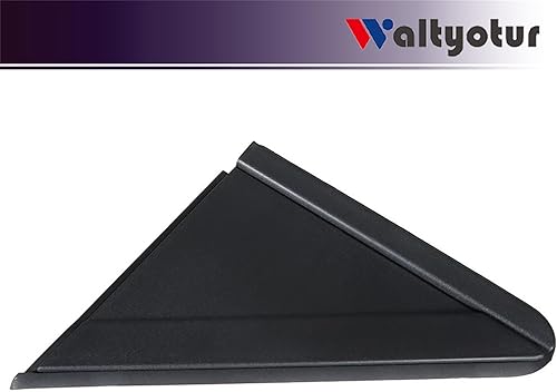 Miniatura 8 de waltyotur Espejo lateral derecho para el lado del pasajero, espejo de vista lateral de bandera, moldura triangular de repuesto para Grand Caravan